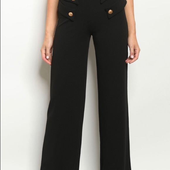 High Waisted Wide Leg Pants - Picture 3 of 3